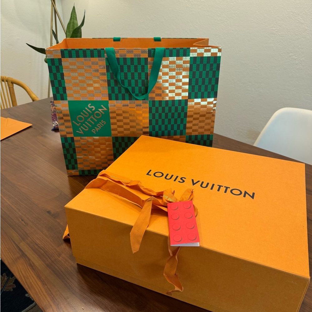 LEGO RARE Louis Vuitton Orange Gift Box and Bag